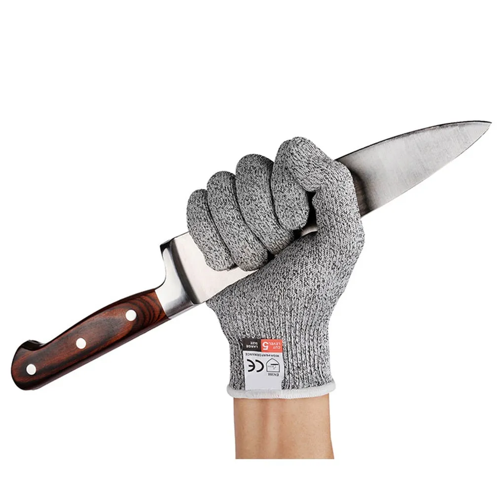 1 Pair HPPE Kitchen Gardening Hand Protective Gloves Butcher Meat Chopping Working Gloves Mittens Women Men's gloves Dropshippin