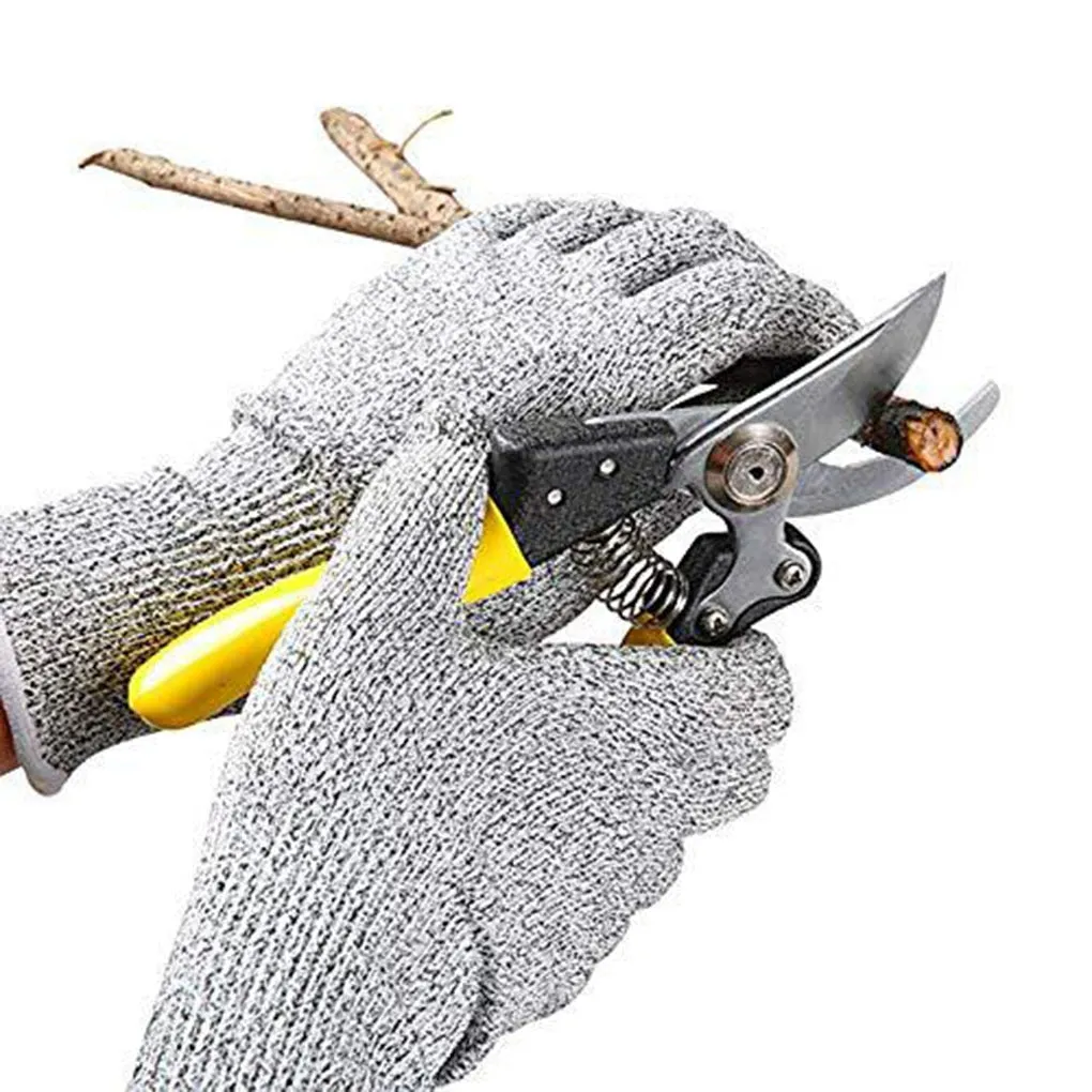 1 Pair HPPE Kitchen Gardening Hand Protective Gloves Butcher Meat Chopping Working Gloves Mittens Women Men's gloves Dropshippin