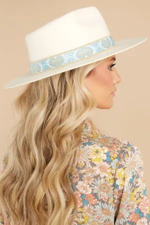 Aqua Beverly Ivory Hat