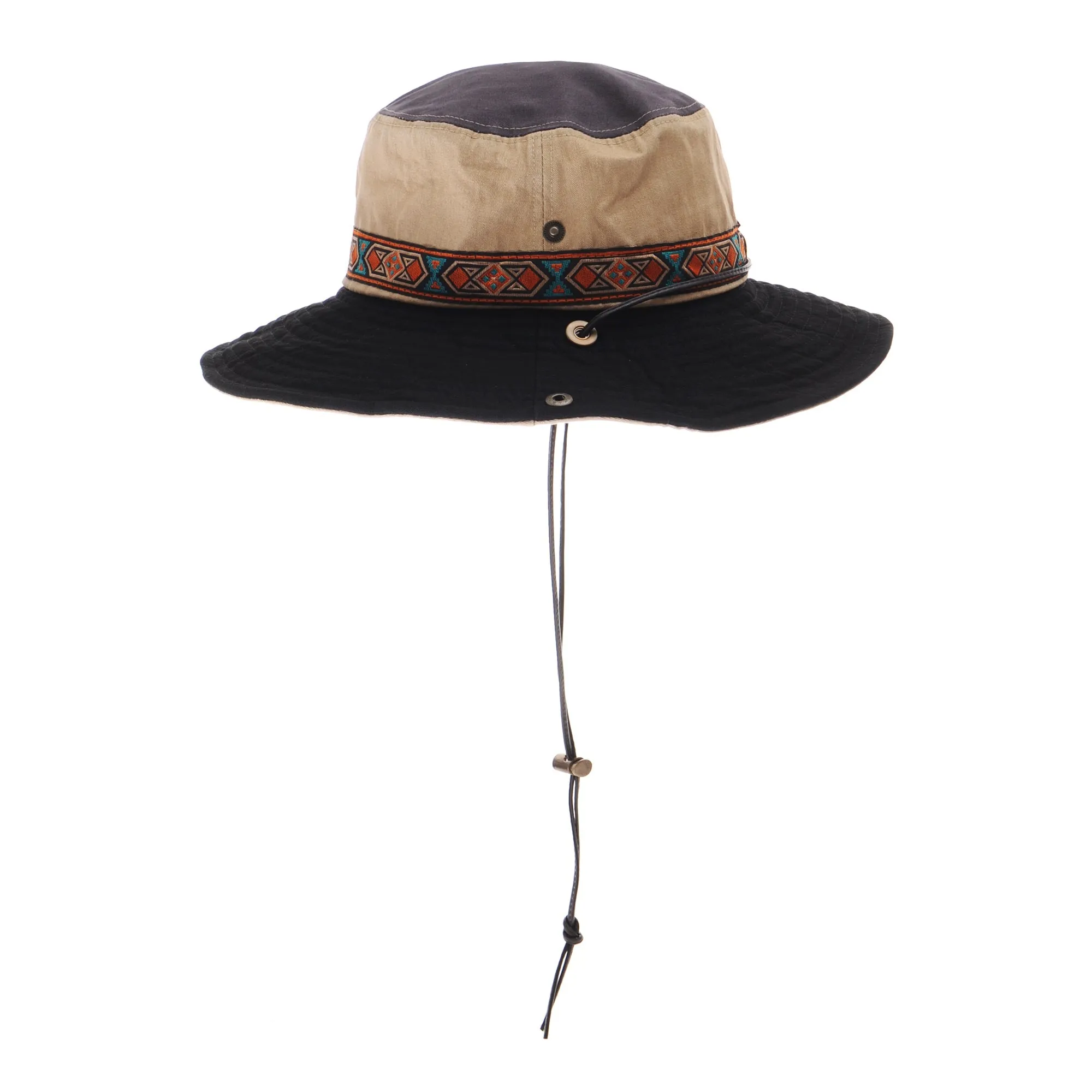 Boonie Bush Hats Wide Brim Aztec Pattern Side Snap AC8726