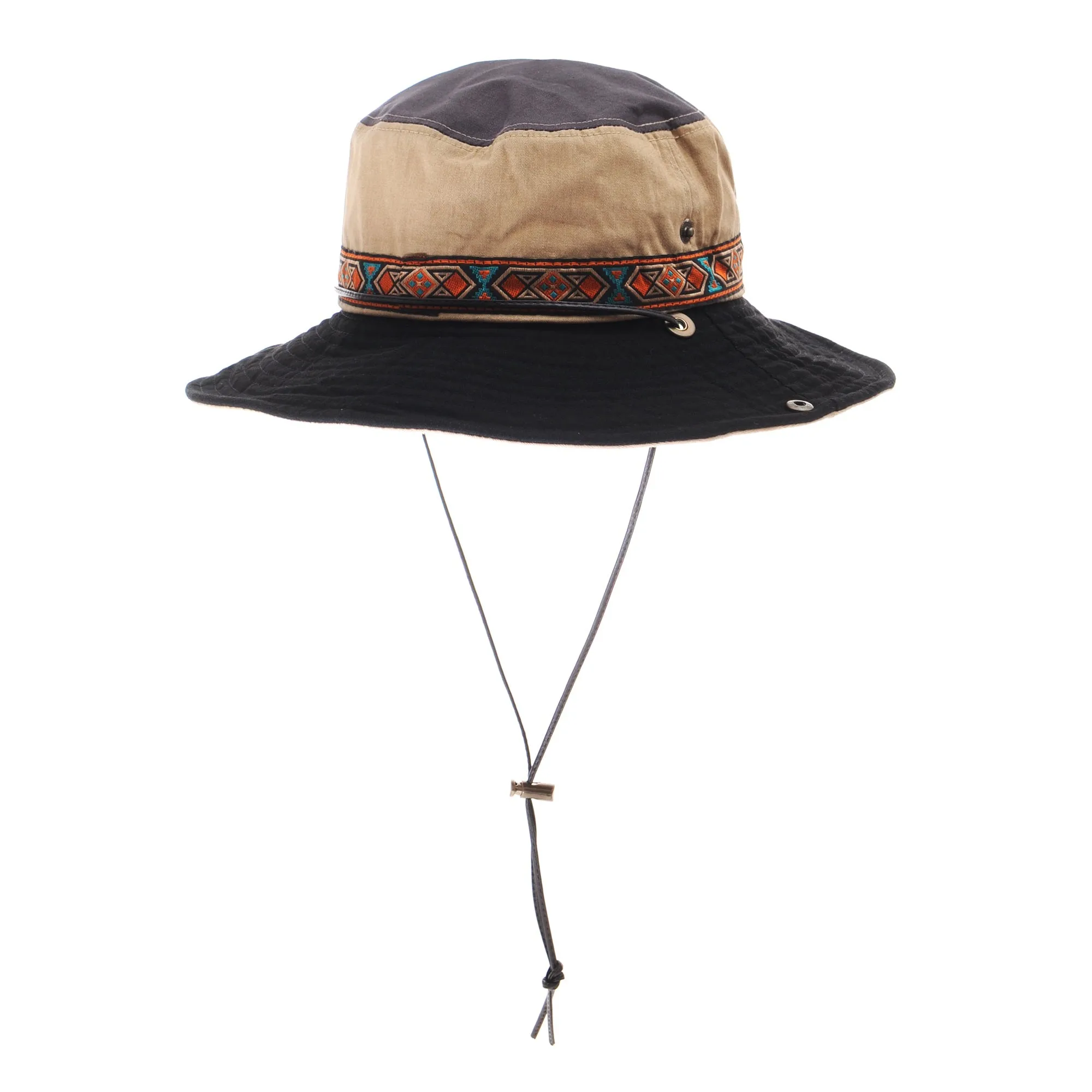 Boonie Bush Hats Wide Brim Aztec Pattern Side Snap AC8726