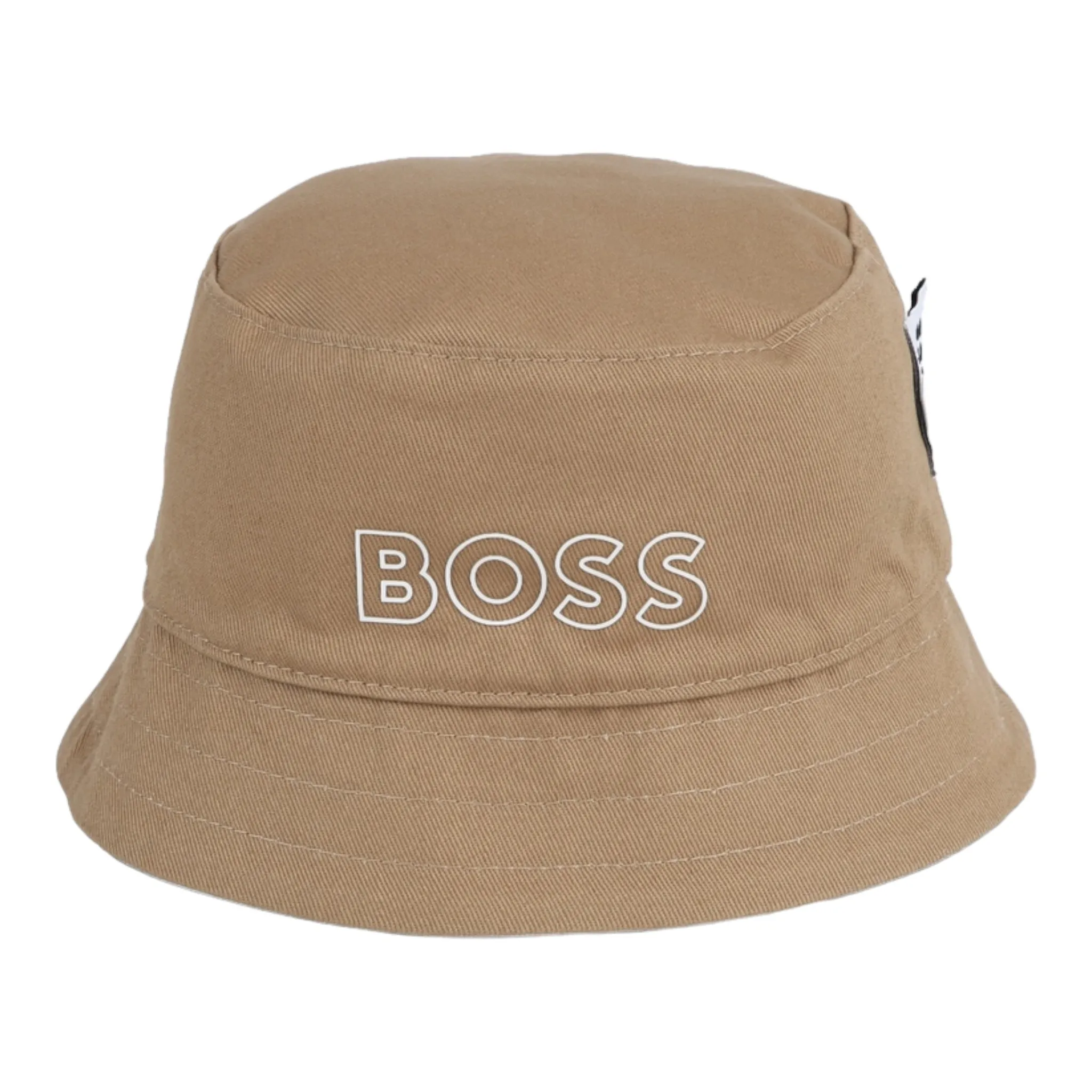 Boss - Reversible bucket hat, white / tan, J50912