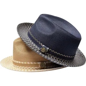 Bruno Capelo Madison Two-Tone Straw Fedora