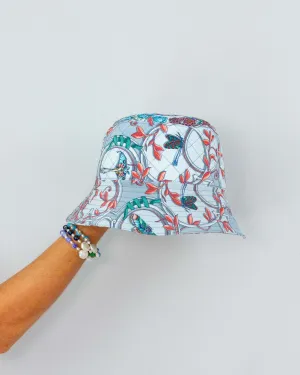 Cameo Soft Blue Silk Bucket Hat