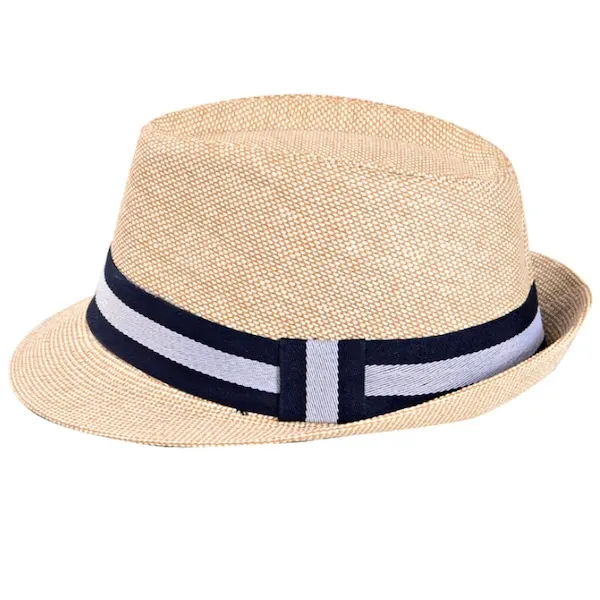 Classy Men Beige Straw Fedora