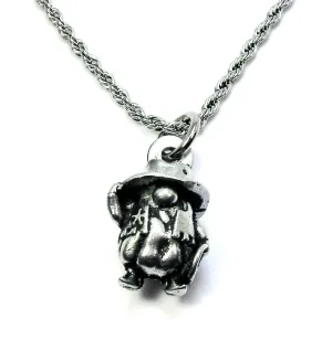 Cowboy Gnome 3D Single Charm Necklace