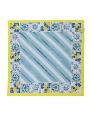 Dolce & Gabbana Man Square scarf Sky blue -- --