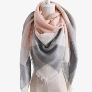 European And American Triangle Cashmere Women's Winter Scarf Shawl