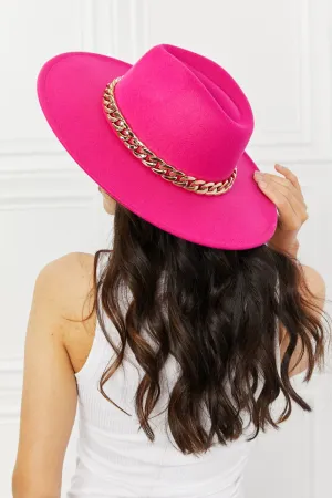 Fame Keep Your Promise Fedora Hat in Pink - Ships from The US