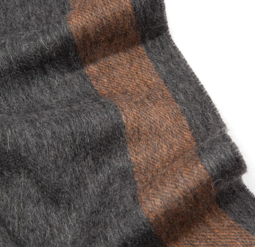 Grey & Orange Tetbury Scarf