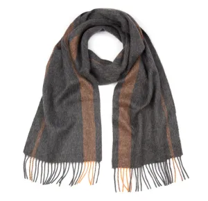 Grey & Orange Tetbury Scarf