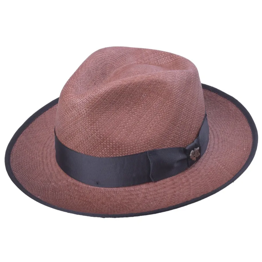 Kellan Handwoven Panama Straw Classic Brim Fedora by Bigalli