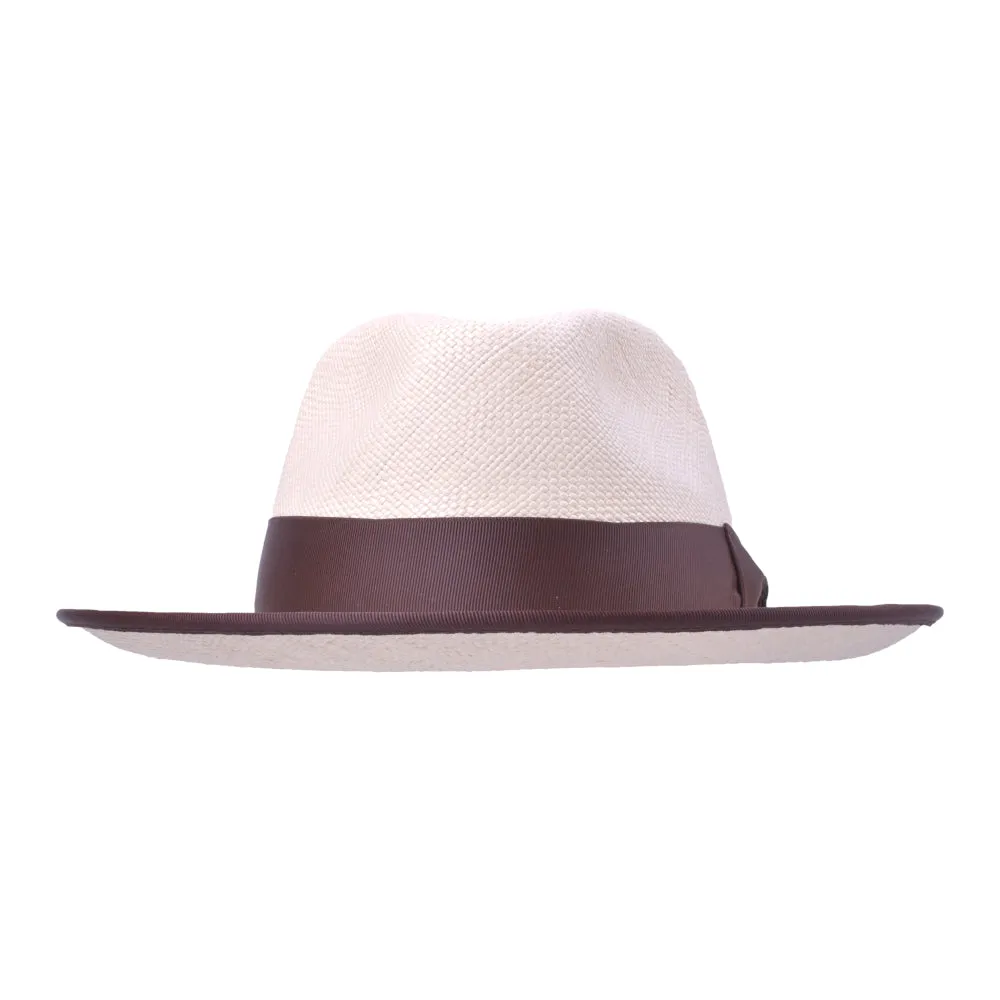 Kellan Handwoven Panama Straw Classic Brim Fedora by Bigalli