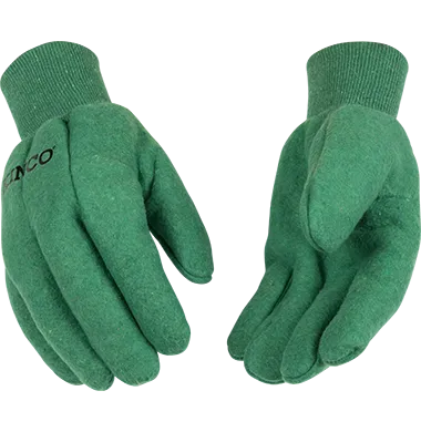 Kinco 818 18 oz. Heavyweight Chore, Polyester-Cotton Blend Knit Wrist, Wing Thumb Design Gloves (One Dozen)