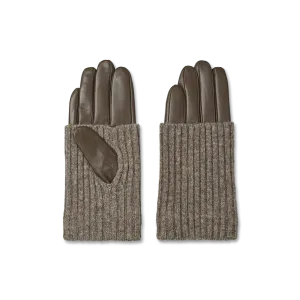 Leather Knit Gloves