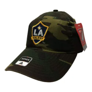 Los Angeles Galaxy Adidas WOMENS Camo Adj Relaxed Strapback Baseball Hat