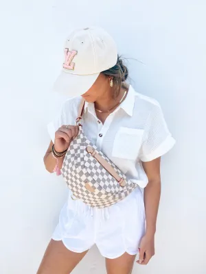 LV Cream Baseball Cap