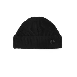 Moose Knuckles Trimble Skull Cap Beanie Hat in Black