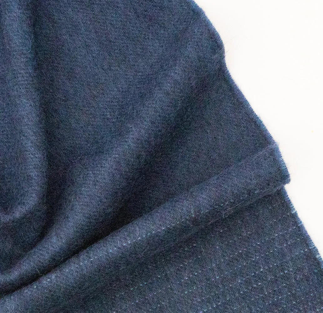 Navy & Blue Gradient Pure Cashmere Sandford Scarf