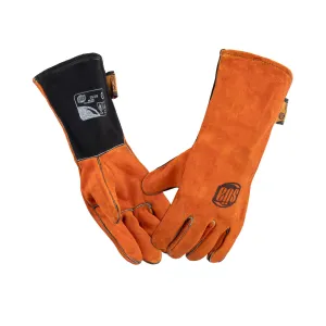 Premium Split Leather Welding Gloves - Back Single Piece - Full Cotton Fleece Lining  Size L