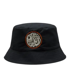 Pretty Green Wonderwall Paisley Reversible Dark Grey Bucket Hat