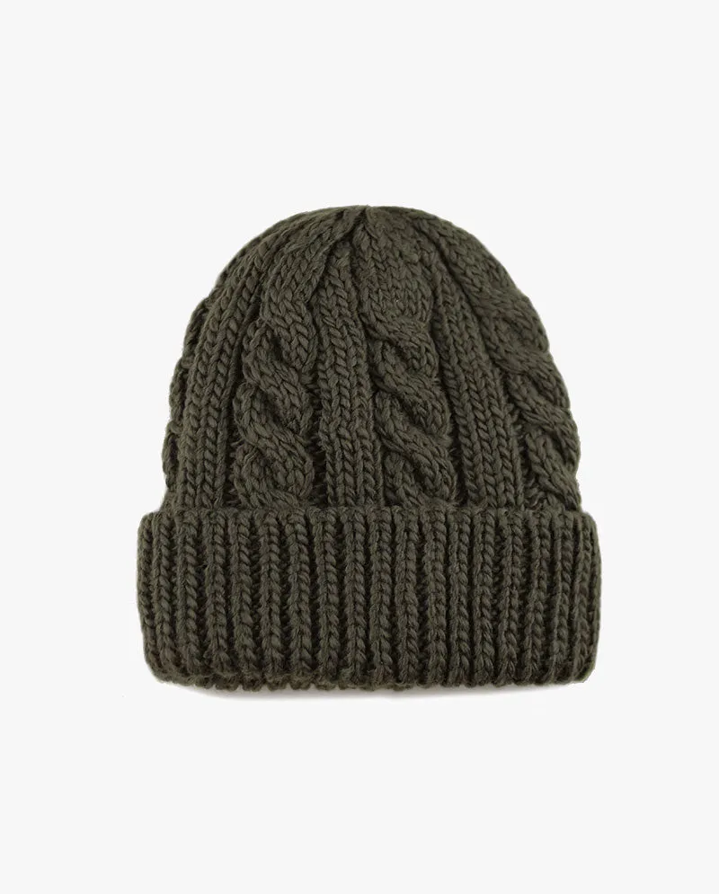 The Hat Depot - Curly Knit Beanie without Pom