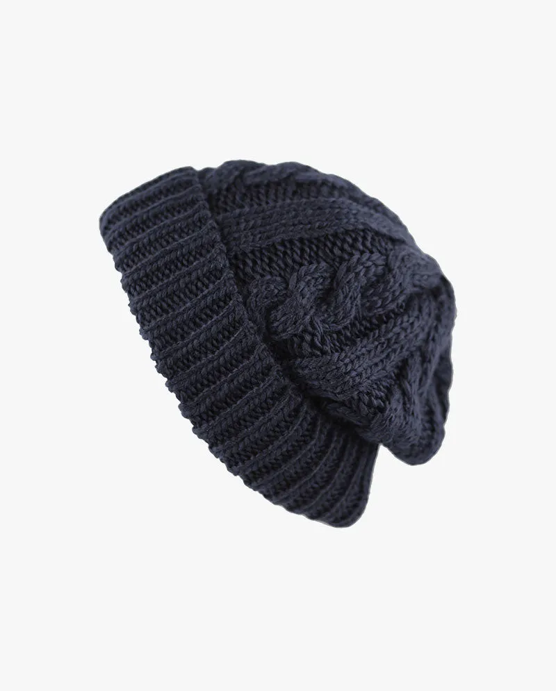 The Hat Depot - Curly Knit Beanie without Pom