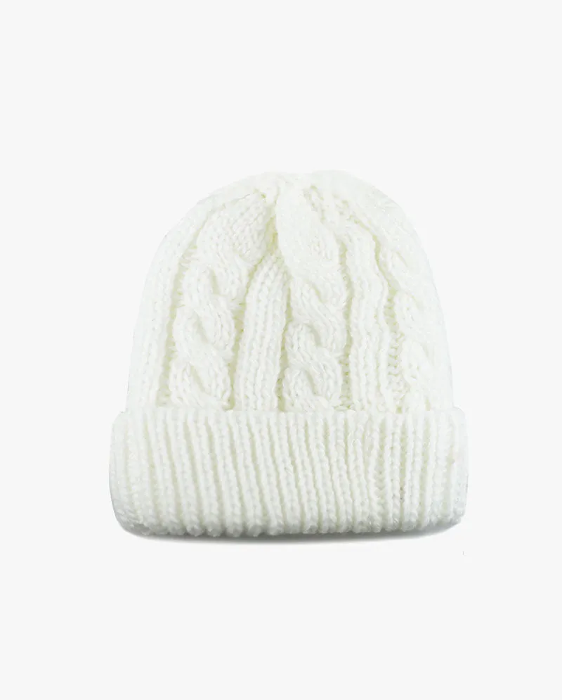 The Hat Depot - Curly Knit Beanie without Pom