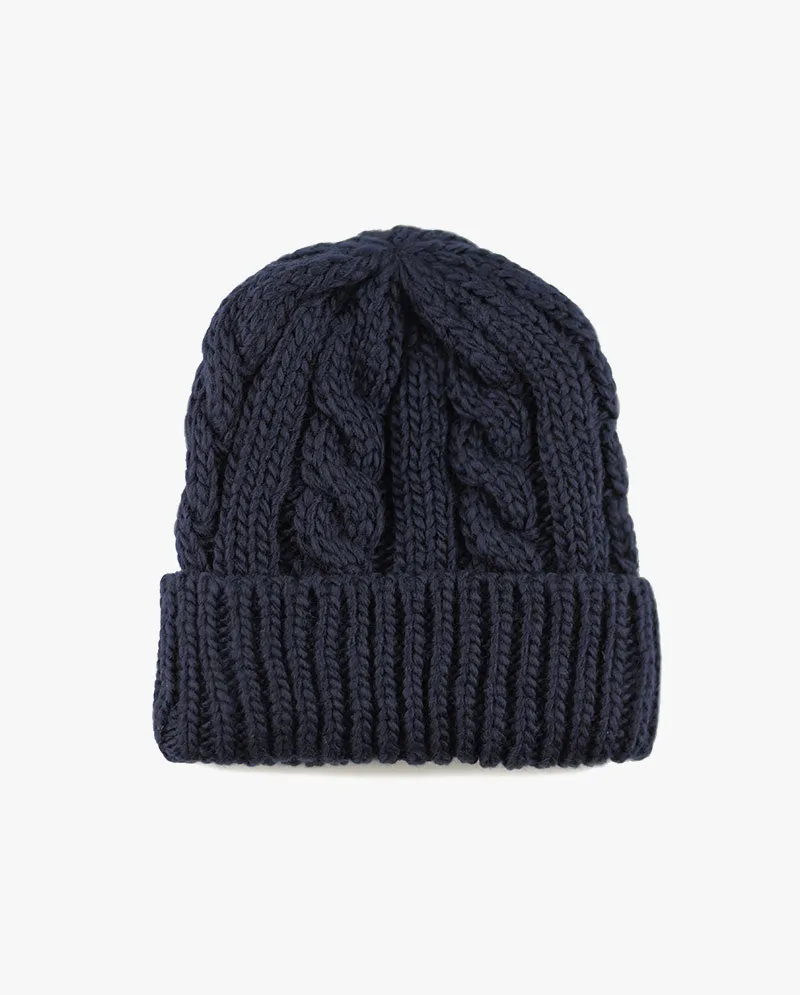 The Hat Depot - Curly Knit Beanie without Pom