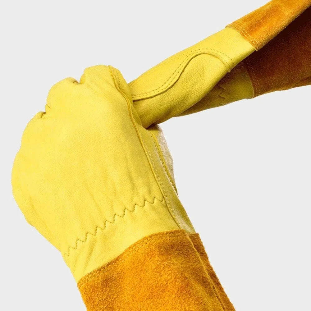 Thorn Proof Long Garden Gloves M -Yellow