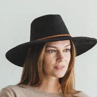 Travel Companion Braided Band Faux Suede Panama Hat