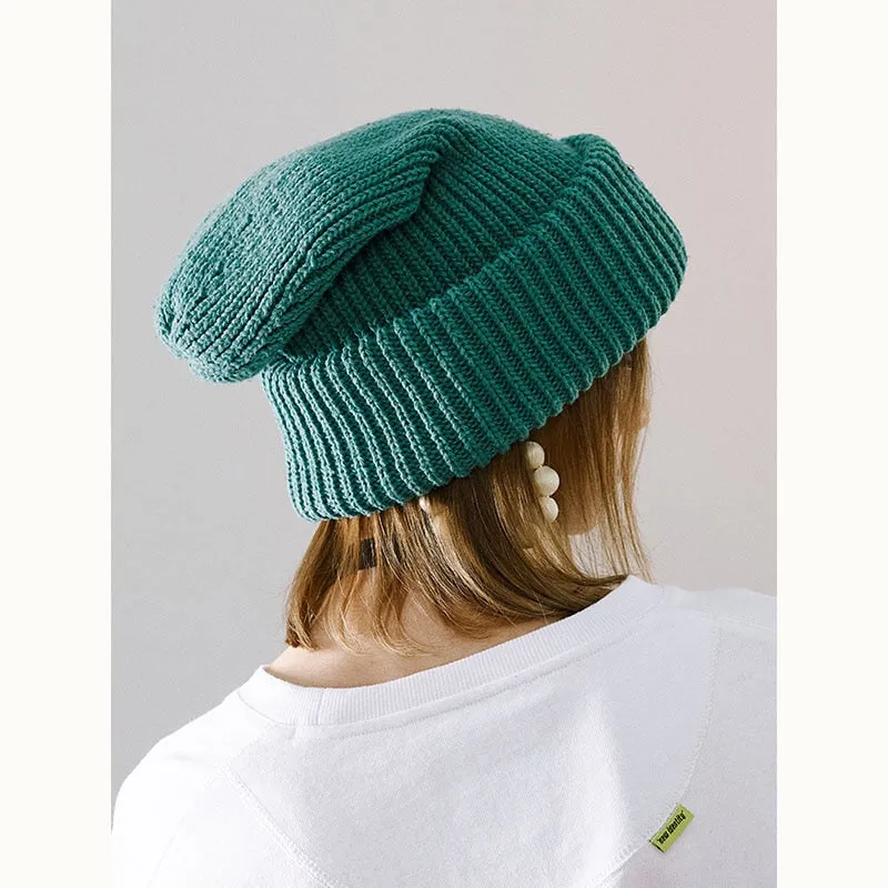 Winter Beanie Hat for Women Men Winter Hat Knitted winter Skullies Hat Unisex Ladies Warm Bonnet Cap Korean Trendy oversized hat