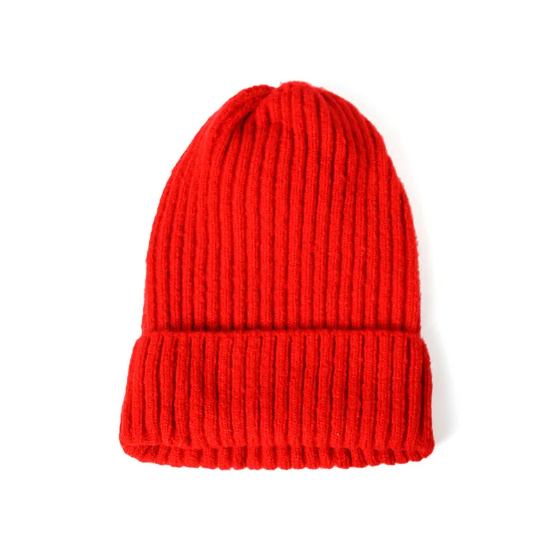 Womens Beanie Hat warm Autumn Women Wool Knit Beanie Hat Cuff Beanie Watch Cap for Girls Spring Skull Hats for Female